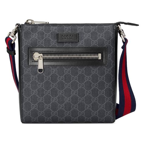 black gucci cross body purse|gucci black canvas crossbody bag.